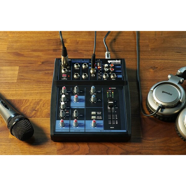 Main product image for Gemini GEM-05USB Compact 5 Channel Bluetooth Mixer235-156